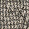 1 Yard Wool Blend Boucle Tweed Ivory and Black Houndstooth Deadstock
